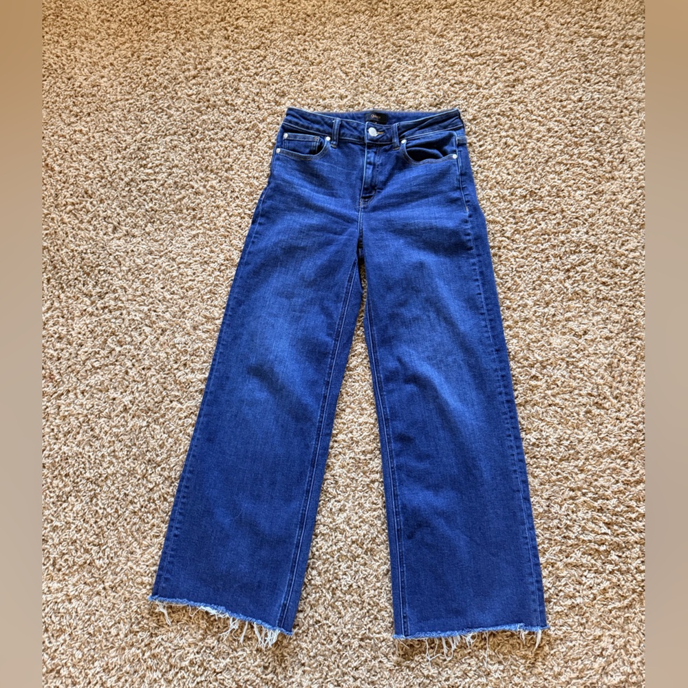 Quince Bella Stretch Wide Leg Blue Jeans - Picture 3 of 4